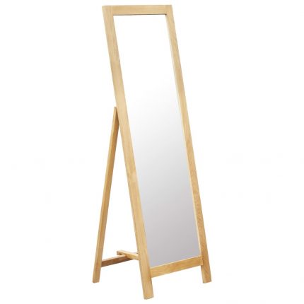 Καθρέφτης Δαπέδου 48 x 46,5 x 150 εκ. από Μασίφ Ξύλο Δρυός
