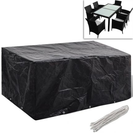 Κάλυμμα Επίπλων Κήπου με 8 Κρίκους 240 x 140 x 90 εκ.