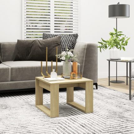 Τραπέζι Βοηθητικό Sonoma Δρυς 50 x 50 x 35 εκ. από Επεξ. Ξύλο