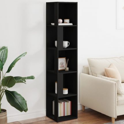 Ντουλάπι Γωνία Μαύρο 33 x 33 x 164,5 εκ. από Επεξ. Ξύλο