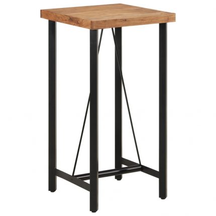 Τραπέζι Μπαρ 55 x 55 x 107 εκ. από Μασίφ Ξύλο Ακακίας & Σίδηρο