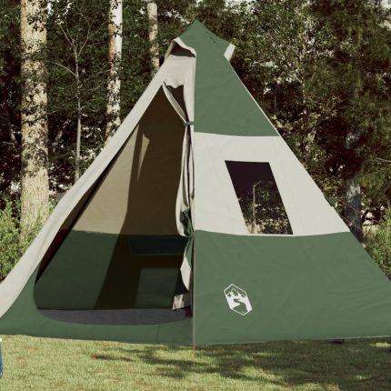 Σκηνή Κάμπινγκ Tipi 7 Ατόμων Αδιάβροχη Πράσινη