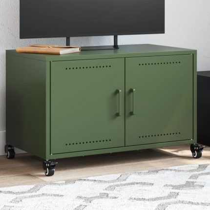 Έπιπλο Τηλεόρασης Λαδί 68 x 39 x 43,5 εκ. Χάλυβας Ψυχρής Έλασης